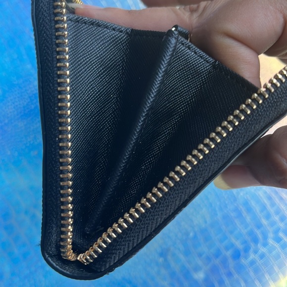 Michael Kors JET SET ZIPAROUND CONTINENTAL BLACK WALLET - Picture 12 of 14